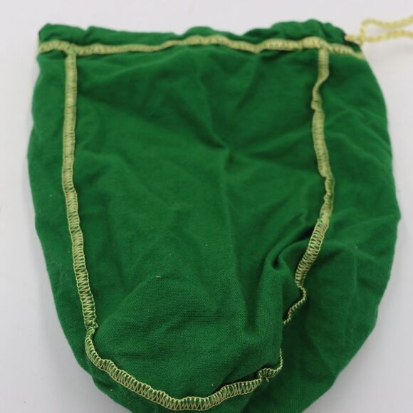 Crown Royal Small Green Velvet Drawstring Bag Collectible Vintage Accessory - Picture 3 of 3